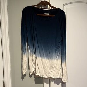 Lou and Grey Blue ombre long sleeved shirt